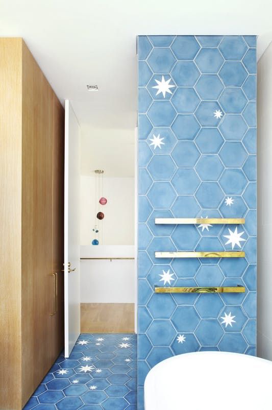 ideas for encaustic cement tile in a bathroom