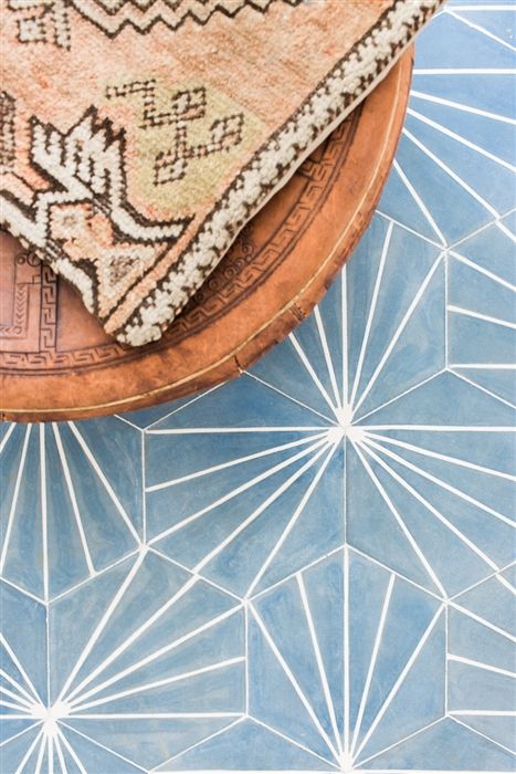 ideas for encaustic cement tile in a bathroom